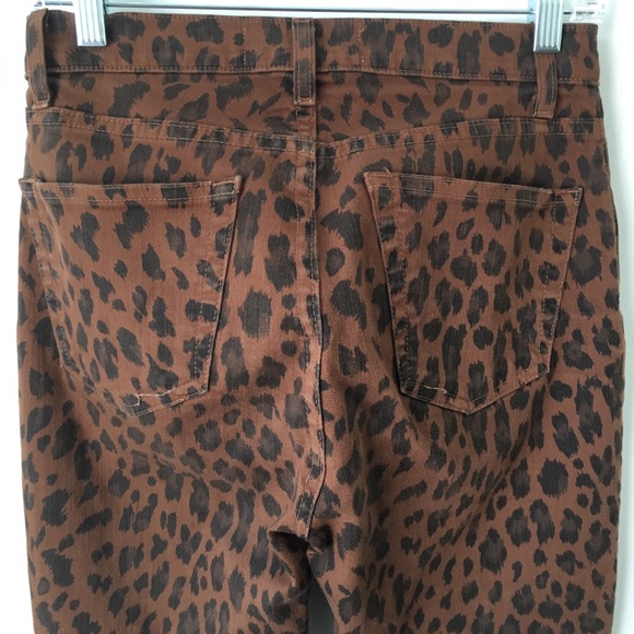Reformation Liza High Rise Denim Jeans Leopard 26 - Picture 5 of 8